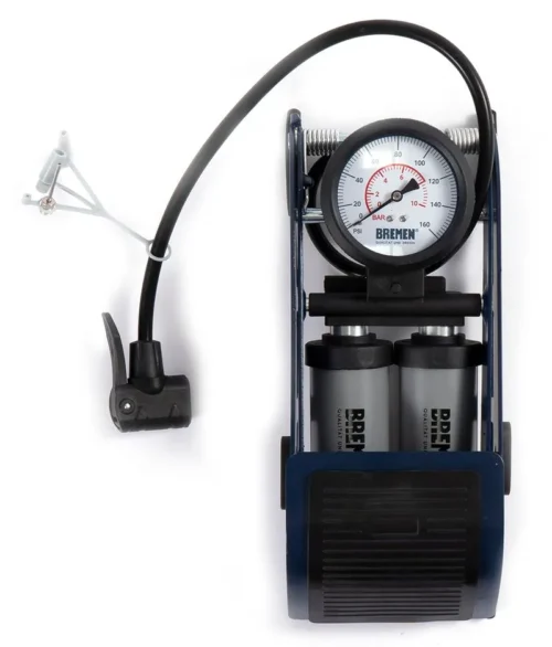 Inflador de Pie con Manómetro (2 Cilindros) Bremen