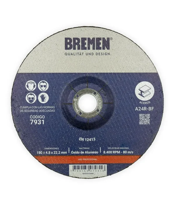 160324-800-auto Disco de Desbaste Bremen