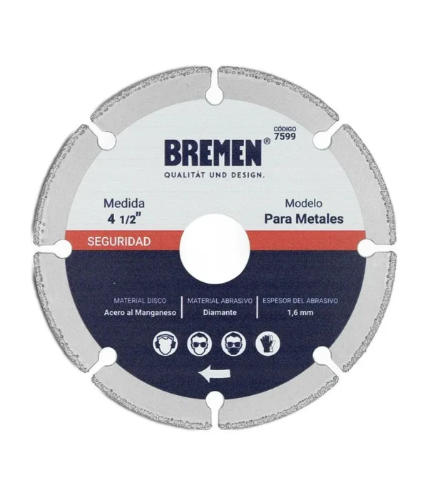 160405-800-auto Disco Diamantado para Metales Bremen
