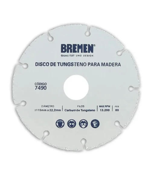 Disco de Tungsteno para Madera Bremen
