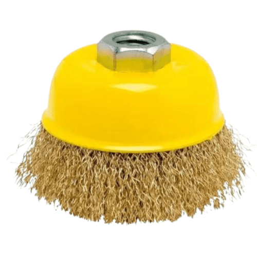 Cepillo Acero Ondulado Copa Amoladora Mota