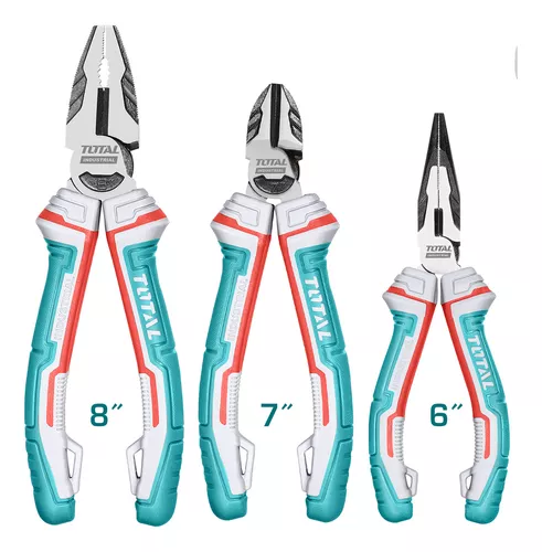 D_NQ_NP_975140-MLU76150995610_052024-O Kit Set Juego 3 Pinzas Industrial Universal Punta Alicate