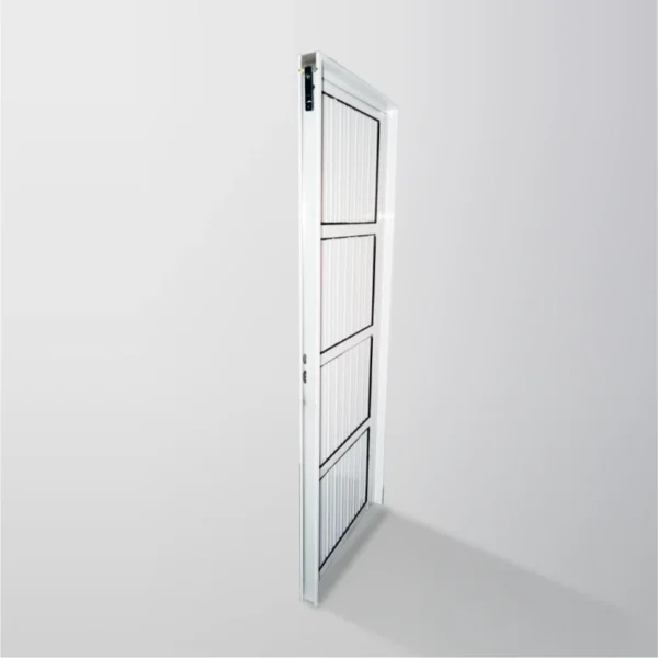 Puerta aluminio ciega tablero acanalado 25mm