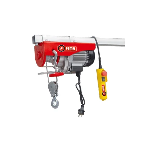 APAREJO ELEC. 500 KG. DOBLE GANCHO-12MT ALZADA.900 W